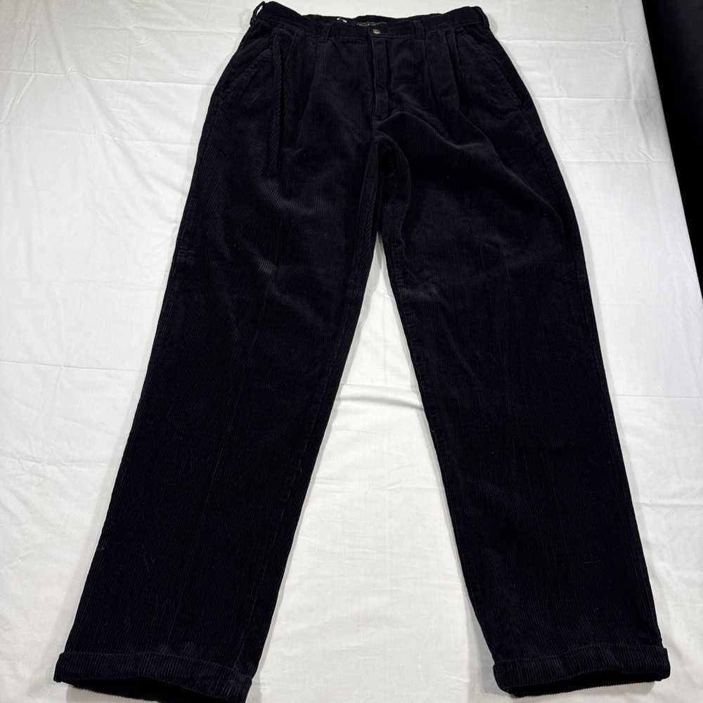 Pants Baggy Corduroy Bugle Boy Men's 36x32 Blue Wide Leg 90s Y2K